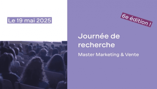 6ème édition de la Journée de Projet d'Étude et de Recherche du Master Marketing et Management des Services et du Master Innovation, Design & Luxe