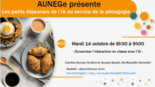 Webinaire : Dynamiser l'interaction en classe avec l'IA
